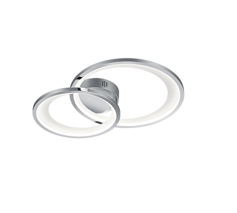 Trio Granada LED chrome metal ceiling light 673810206