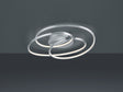 Plafón de techo Trio Gale LED níquel mate 3000K regulable 60cm 673916007