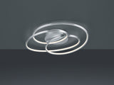 Plafón de techo Trio Gale LED níquel mate 3000K regulable 60cm 673916007