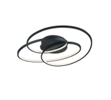 Trio Gale LED metal ceiling light mat black 673916032