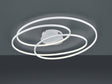 Plafón de techo Trio Gale grande LED blanco mate 3000K 80cm 673918031