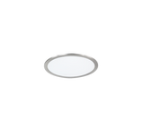 Plafón de techo Trio Phoenix LED níquel mate 3000K regulable Ø30cm 674093007