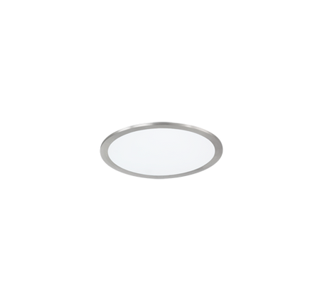 Plafón de techo Trio Phoenix LED níquel mate 3000K regulable Ø30cm 674093007