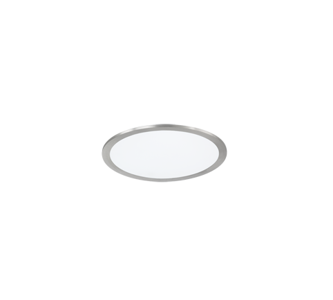 Plafón de techo Trio Phoenix LED níquel mate 3000K regulable Ø30cm 674093007