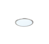 Plafón de techo Trio Phoenix LED níquel mate 3000K regulable Ø30cm 674093007