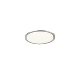 Plafón de techo Trio Phoenix LED níquel mate 3000K regulable Ø30cm 674093007