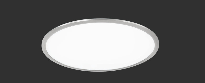 Plafón de techo Trio Phoenix LED níquel mate 3000K regulable Ø62cm 674096207