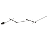 Trio Indira LED ceiling lamp metal black mat 674610532