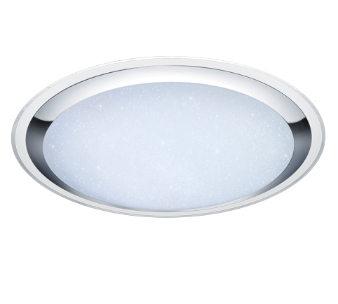 Plafón de techo Trio Miko grande LED blanco CCT Ø85cm 675610106