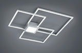 Trio Hydra Matt nickel metal LED ceiling light 676210407