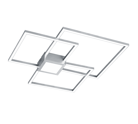 Trio Hydra Matt nickel metal LED ceiling light 676210407