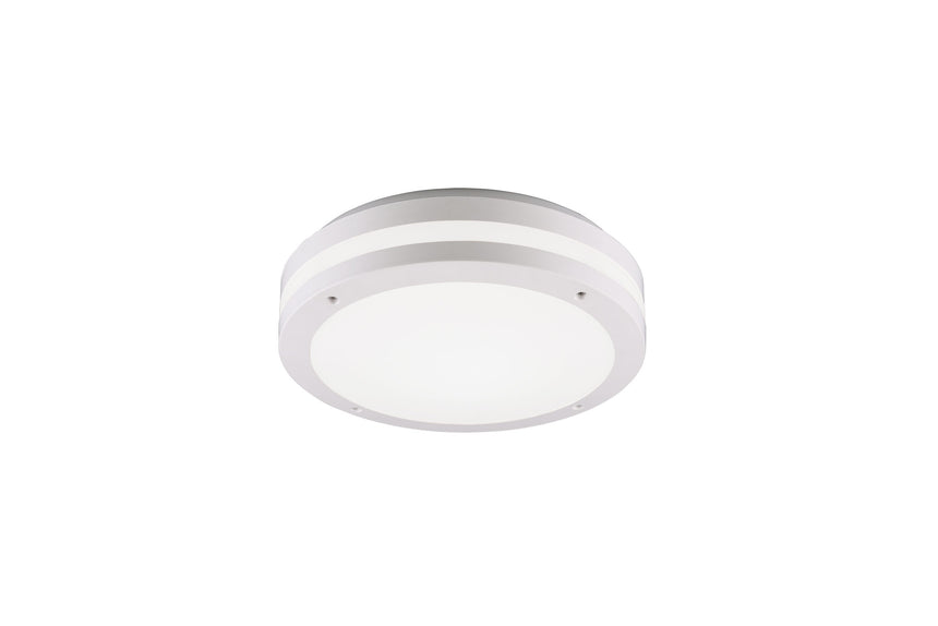 Trio Piave Plafón de exterior LED de plástico estera blanca 676960131