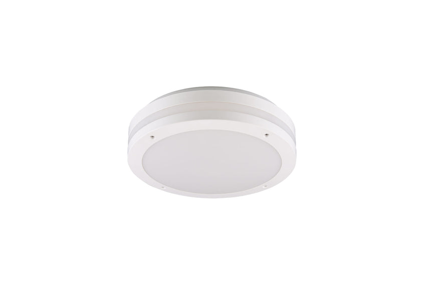 Trio Piave Plafón de exterior LED de plástico estera blanca 676960131