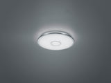 Plafón de techo Trio Osaka LED cromo CCT Ø42cm 678713006