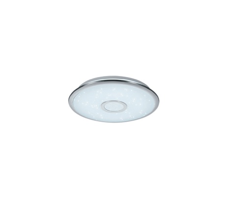 Plafón de techo Trio Osaka LED cromo CCT Ø42cm 678713006