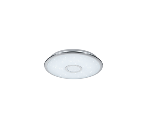 Plafón de techo Trio Osaka LED cromo CCT Ø42cm 678713006