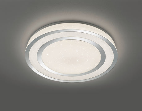 Plafón de techo Trio Noriaki LED cromo CCT Ø59,5cm 679210106