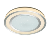 Plafón de techo Trio Noriaki LED cromo CCT Ø59,5cm 679210106