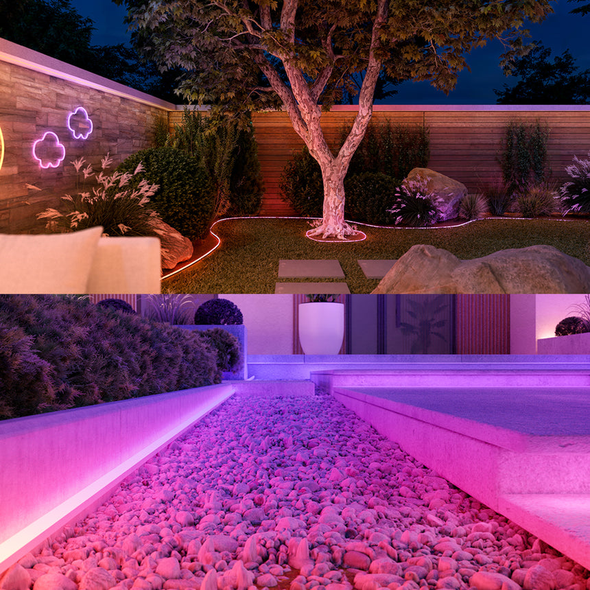 Philips Hue White and Color Ambiance Tira LED neon ledstrip blanco RGBW 30W IP44 87211