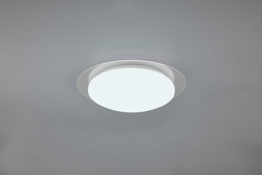 Plafón de baño Trio Frodeno LED blanco 4000K IP44 Ø35cm 680213500