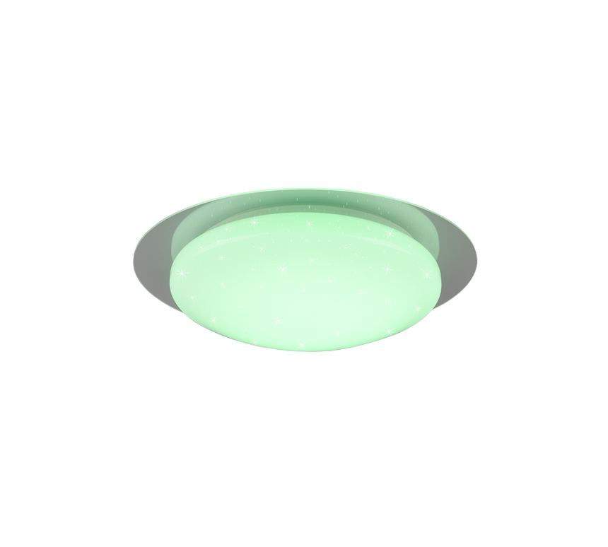 Plafón de baño Trio Frodeno LED blanco 4000K IP44 Ø35cm 680213500