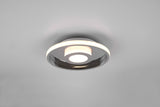 Plafón de baño Trio Ascari LED cromo 3000K IP44 Ø30cm 680810306