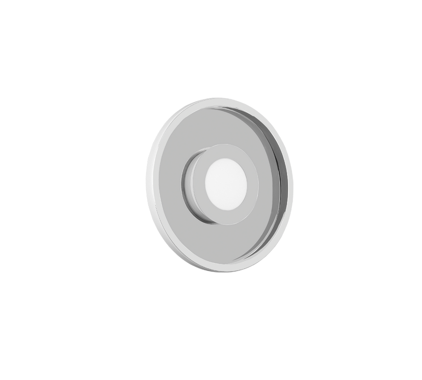 Plafón de baño Trio Ascari LED cromo 3000K IP44 Ø30cm 680810306