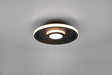 Plafón de baño Trio Ascari LED negro mate 3000K IP44 Ø30cm 680810332