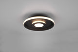 Plafón de baño Trio Ascari LED negro mate 3000K IP44 Ø30cm 680810332