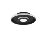 Plafón de baño Trio Ascari LED negro mate 3000K IP44 Ø30cm 680810332
