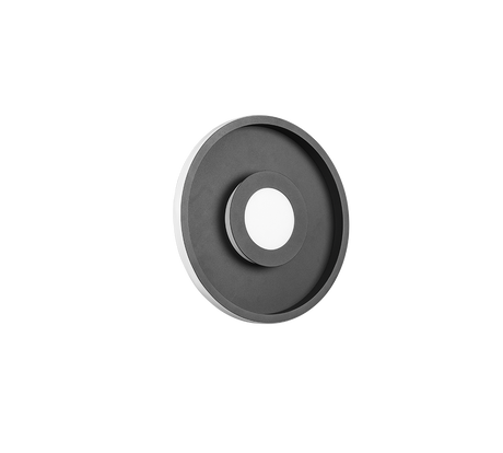 Plafón de baño Trio Ascari LED negro mate 3000K IP44 Ø30cm 680810332
