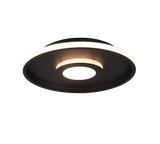 Plafón de baño Trio Ascari LED negro mate 3000K regulable IP44 Ø40cm 680819332