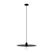 Lámpara de techo colgante Faro Plat E27 negro mate Ø50cm 68145