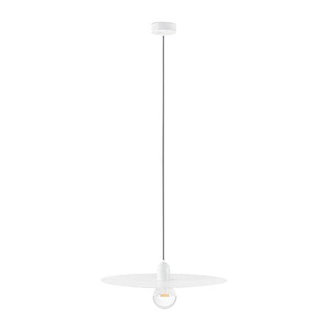 Lámpara de techo colgante Faro Plat E27 Ø50cm blanco mate — ref. 68146 (1)