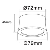 Mantra Gower Foco LED 4000K negro — ref. 6831 (3)