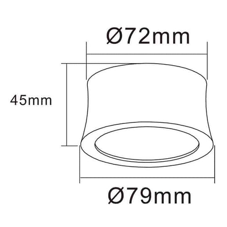 Mantra Gower Foco LED 4000K negro — ref. 6831 (3)