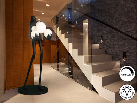 Lámpara de pie escultura bolas Schuller La Carga 6 luce