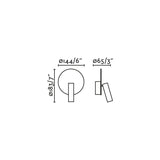 Lámpara de pared aplique Faro Duas con lector LED blanco mate 2700K 68467N