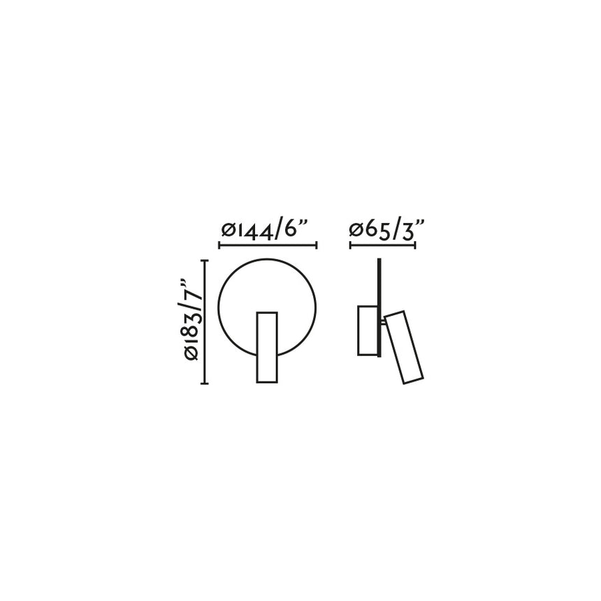 Lámpara de pared aplique Faro Duas con lector LED blanco mate 2700K 68467N