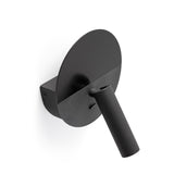 Lámpara de pared aplique Faro Duas con lector LED negro mate 2700K 68468N