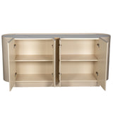 Aparador madera beige 4 puertas 180cm 68468