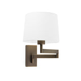 Faro ARTIS Lámpara aplique con brazo articulado bronce/blanca 68494-01