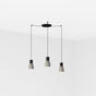 Lámpara de techo colgante Faro Kombo grande 3 luces E27 Ø12cm gris — ref. 68591-3L (1)