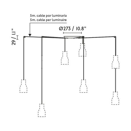 Faro 68593-7L - Dibujo técnico