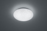 Plafón de baño Trio Paolo LED blanco 4000K regulable IP44 Ø37cm 686014000