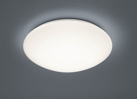 Plafón de baño Trio Paolo LED blanco 3000K regulable IP44 Ø37cm 686014001