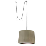Faro SAMBA Lámpara colgante negra/verde con clavija 68604-46