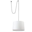 Lámpara de techo colgante Faro Conga grande E27 blanco Ø50cm 68604-54