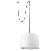 Lámpara de techo colgante Faro Conga grande E27 blanco Ø50cm 68604-54