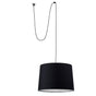 Lámpara de techo colgante Faro Conga grande E27 Ø50cm para dormitorio y salón negro — ref. 68604-56 (1)